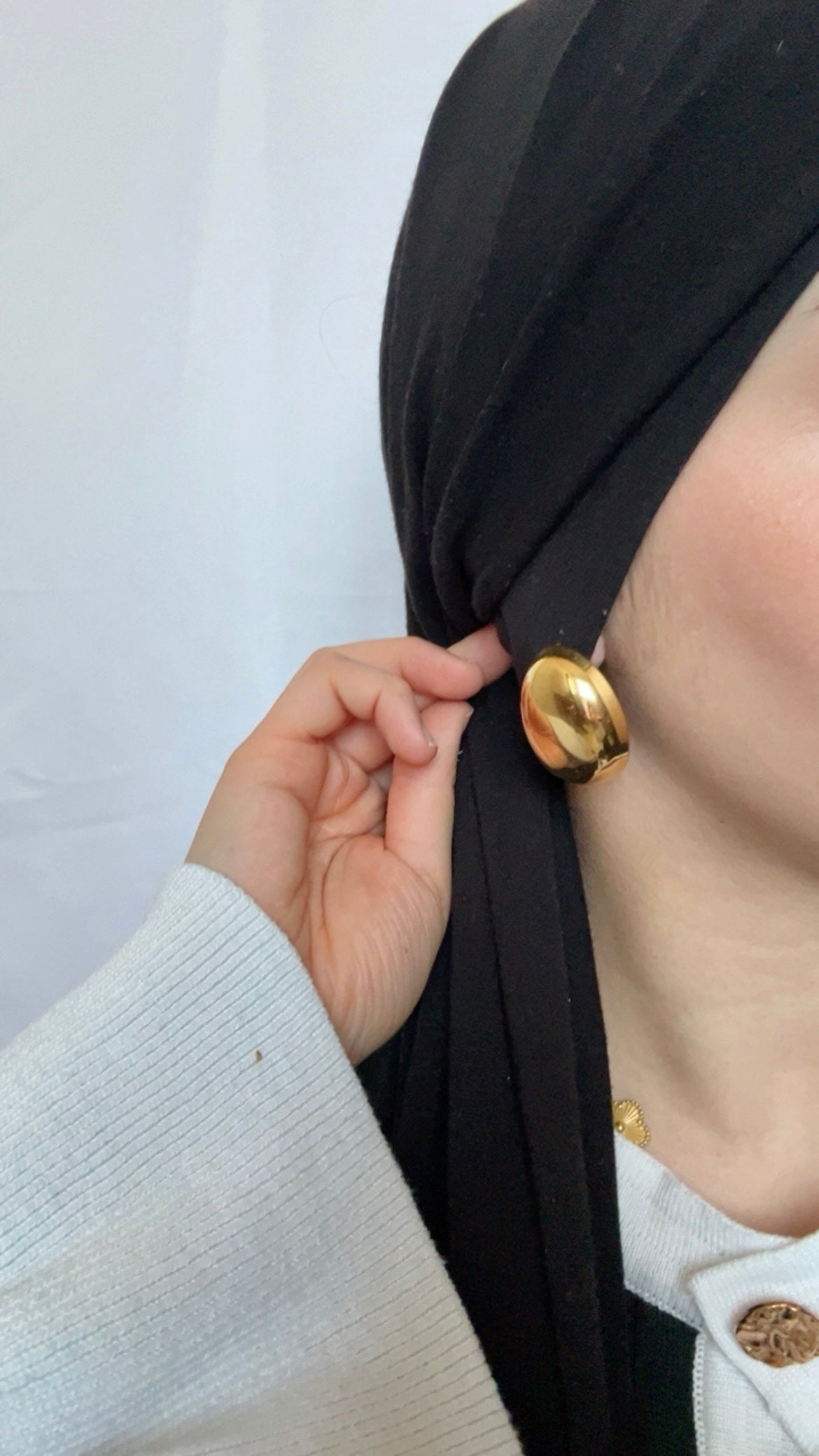 Boucles d’oreilles ovales bombées effet miroir